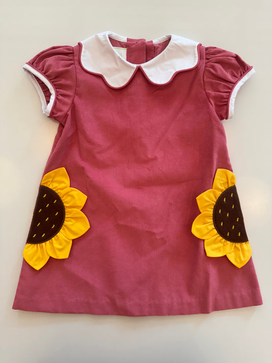 Sunflowers Louisa Dress - Rapture Cord