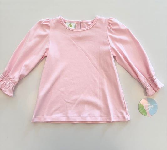 Birdie Blouse - Pink Knit