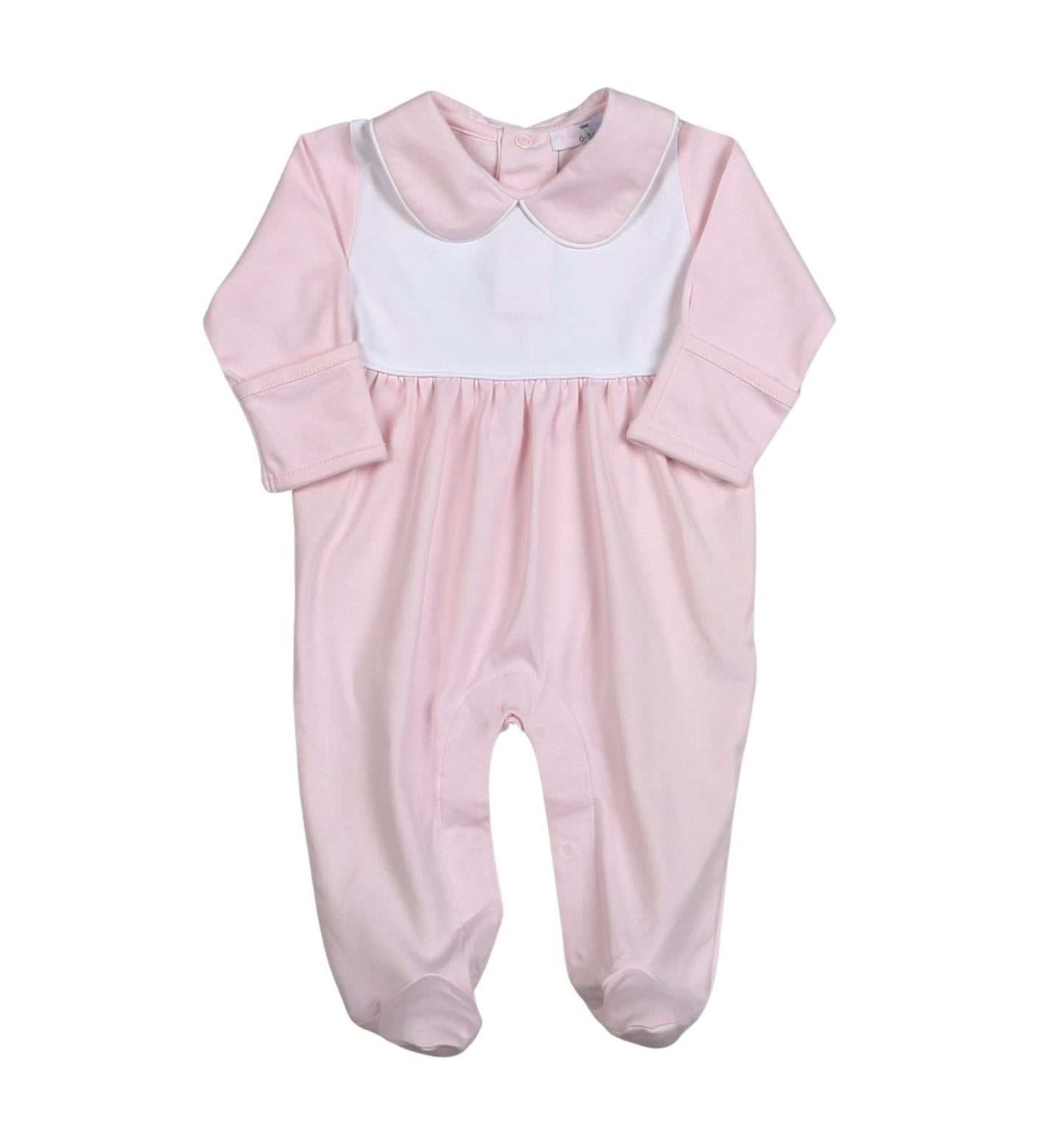 Isabella White Chest Pima Footie