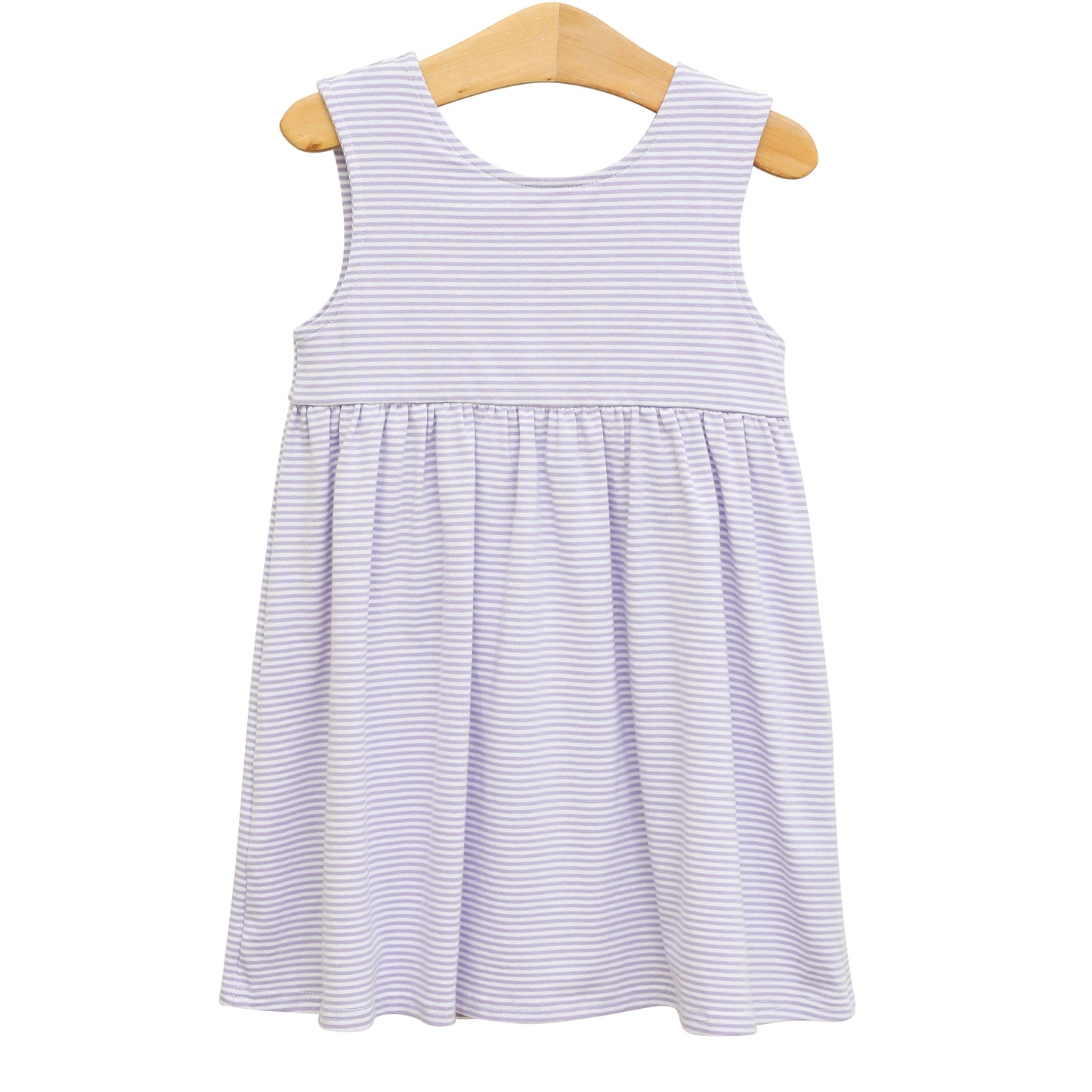 Isabella Dress - Lavender Stripe