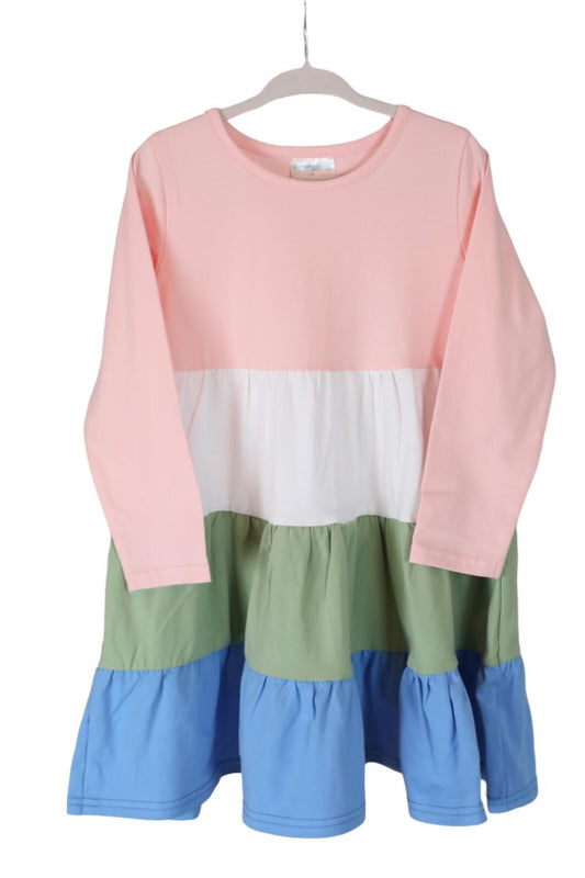 Colorblock Girls Dress