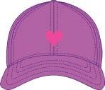 Kids Heart on Jelly Roll Baseball Hat