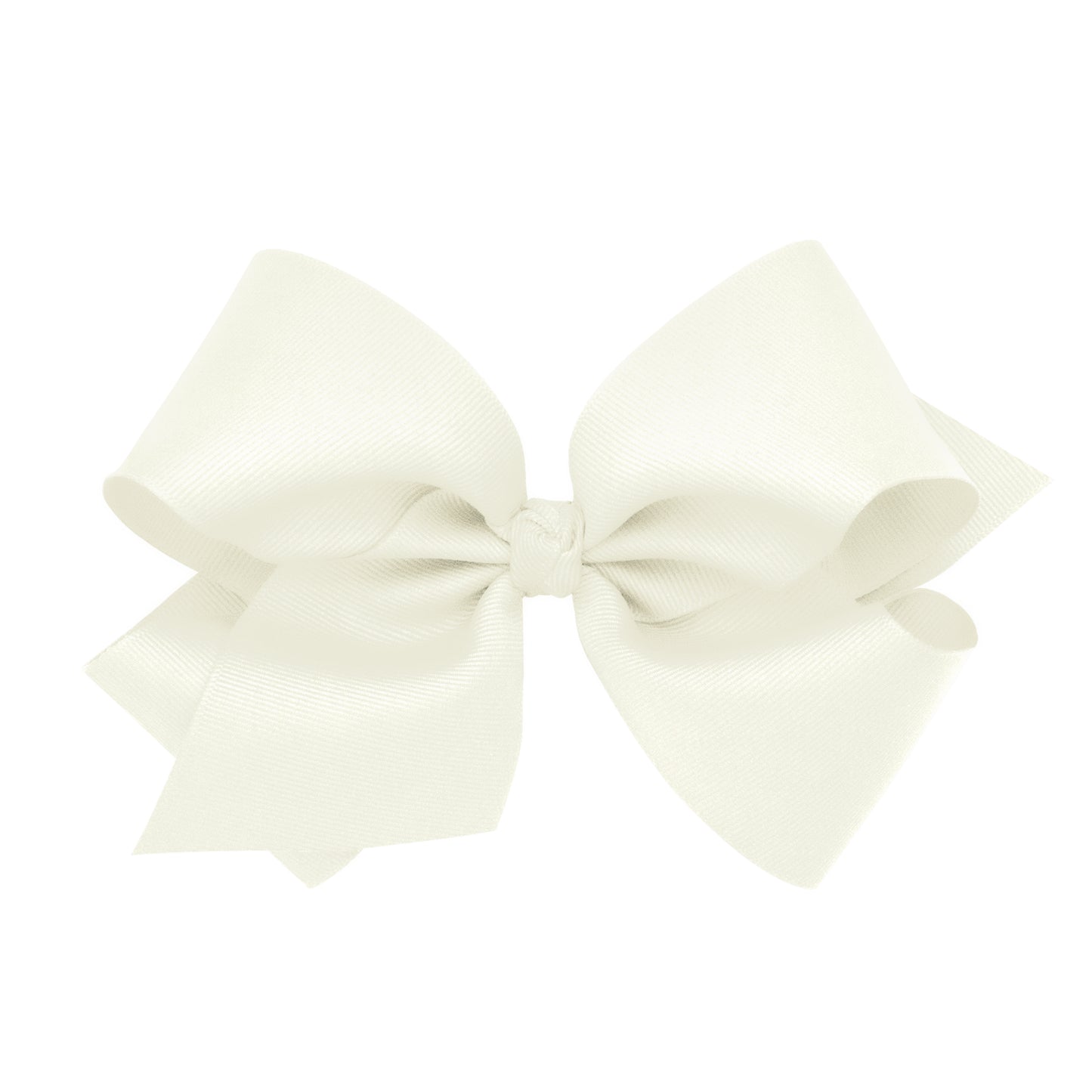 King Classic Grosgrain Hair Bow (Knot Wrap) - Antique White