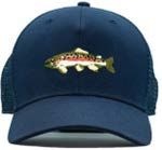 Kids Trout on Recycled Faded Navy Trucker Hat