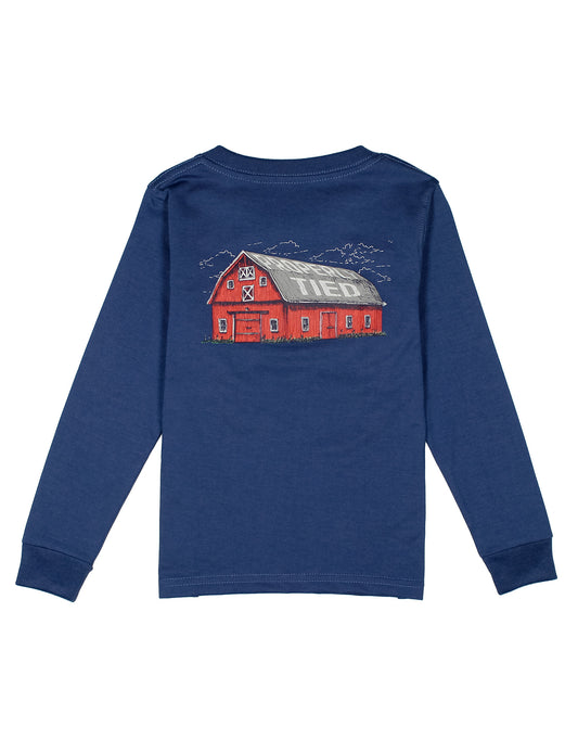 Boys Barn Long Sleeve - River Blue