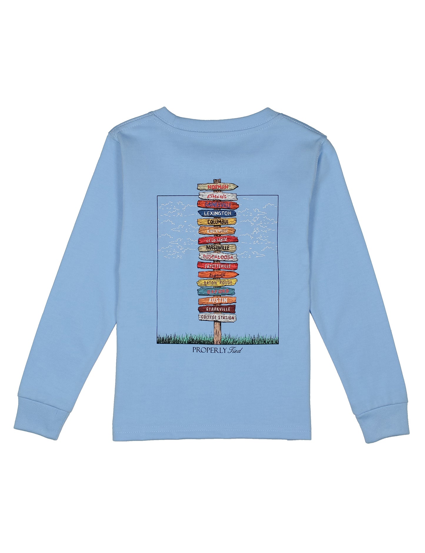 Boys Southeastern Showdown Long Sleeve Light Blue