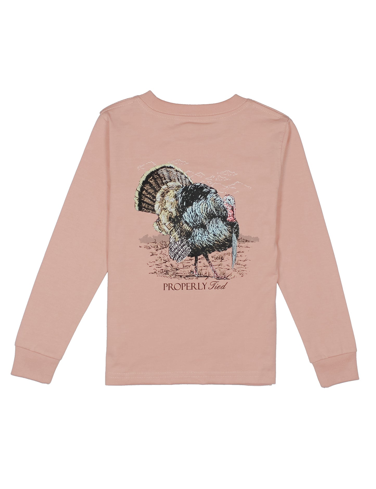 Boys Gobbler Long Sleeve Peach