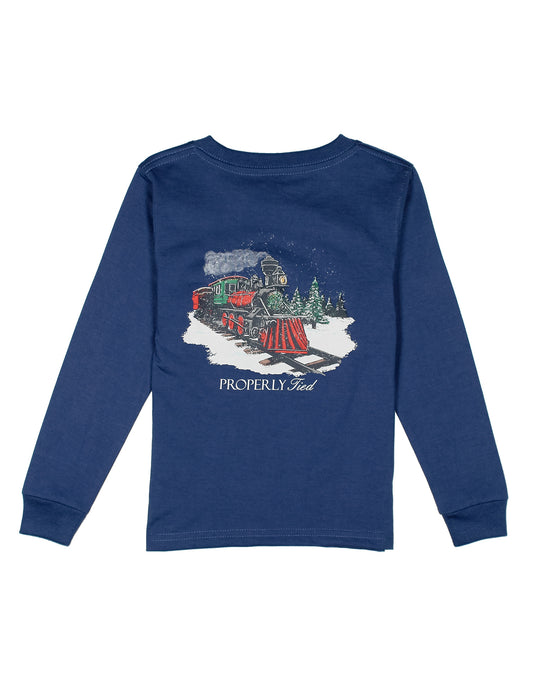 Boys PT Express Long Sleeve River Blue
