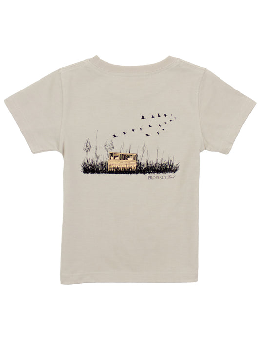Boys Duck Blind Short Sleeve - Linen