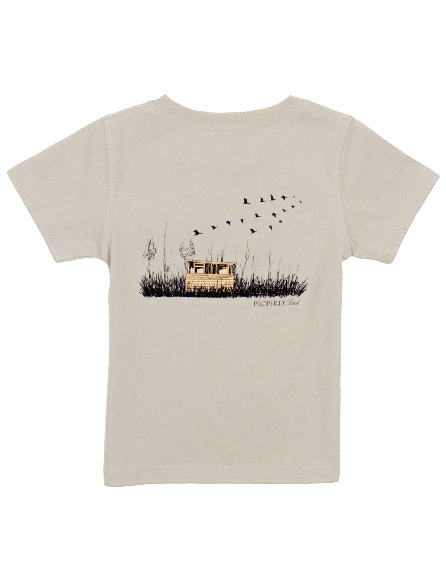 Boys Duck Blind Short Sleeve - Linen