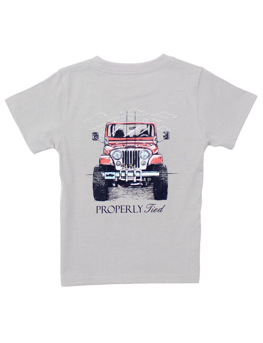 Boys Rod Runner Short Sleeve T-Shirt - Ice Gray
