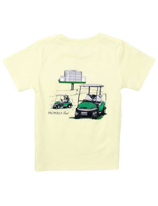 Boys Leaderboard Short Sleeve T-Shirt - Light Yellow