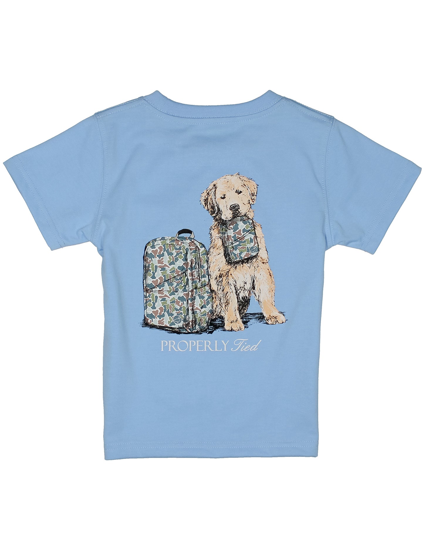 Boys Study Buddy Sort Sleeve Light Blue