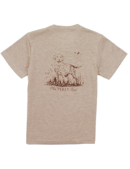 Boys Portland Pocket Tee Short Sleeve Labrador Sand