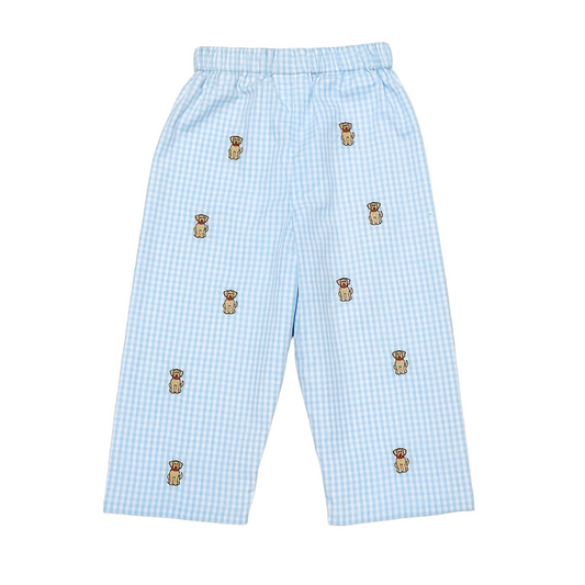 Labrador Leo Pants, Light Blue Medium Check