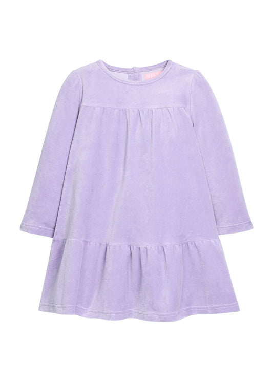Lisle Dress - Lavender Velour