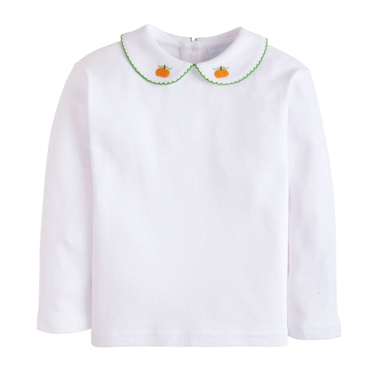 Long Sleeve Pinpoint Shirt - Pumpkin