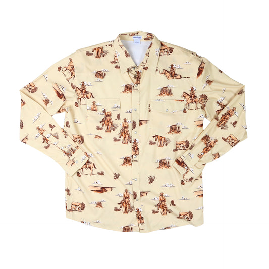 Cattle Drive Pearl Snap Long Sleeve Shirt