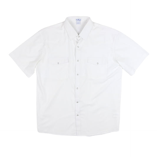 Gameday White Pearl Snap Short Sleeve Shirt