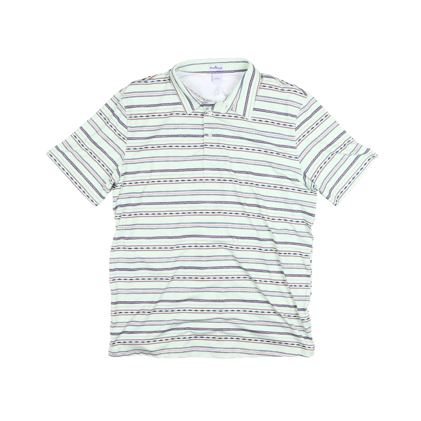 Aztec Stripe Polo Short Sleeve Shirt