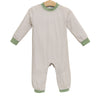 Miller Romper - Khaki Gingham/Sage