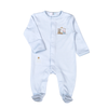 Blue Nativity Pima Footie