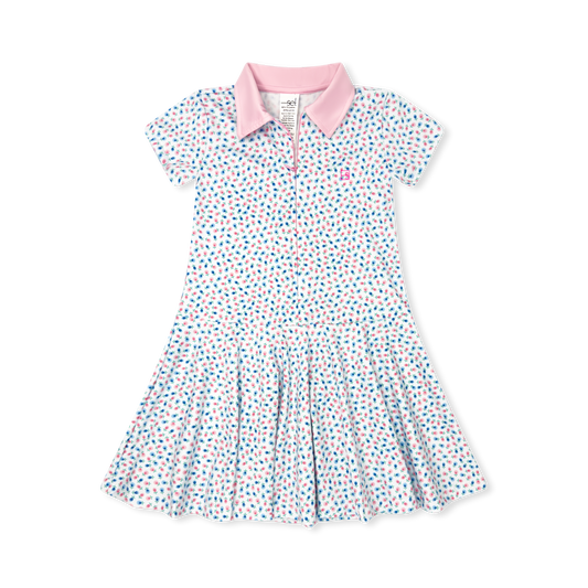 Olivia Dress-Kindness Blooms Floral, Cotton Candy Pink