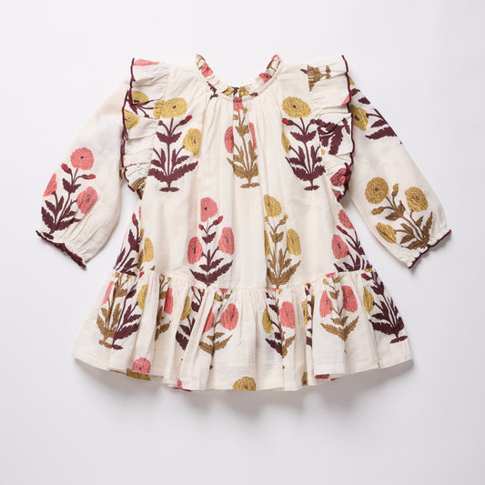 Girls Harper Dress - Harvest Dandelion