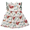 Girls Jennifer Dress - Santa Sleigh