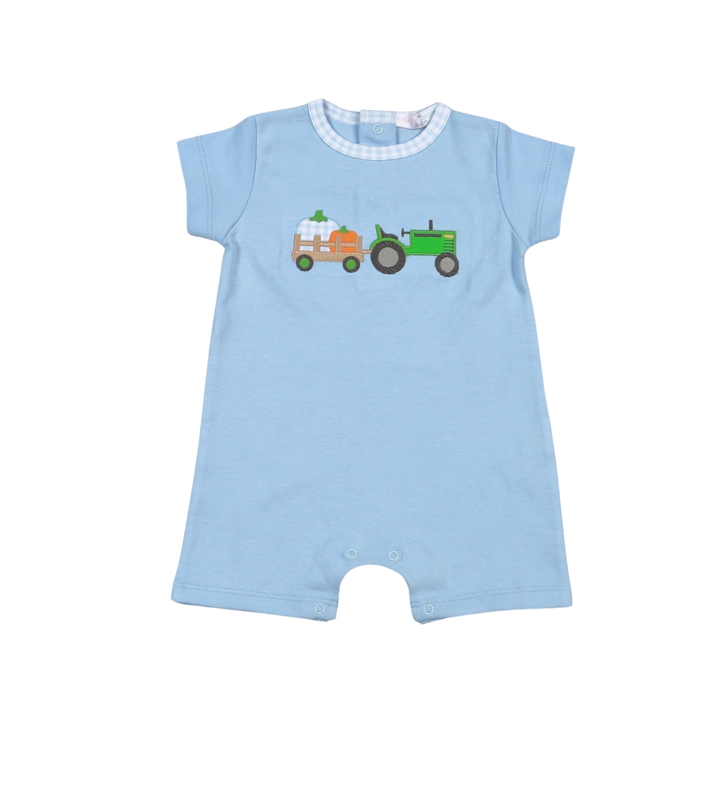 Tractors and Pumpkins Pima Applique Romper