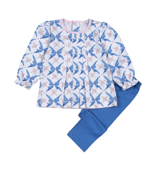 Pretty in Bows Pima Pants Set
