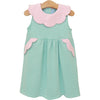 Penelope Dress - Mint Stripe/Light Pink