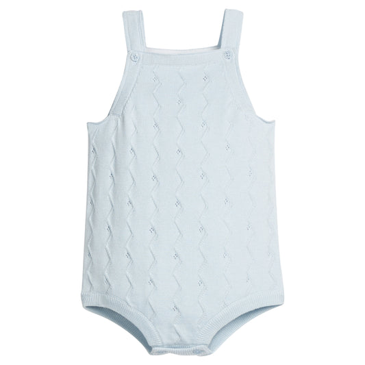 Pointelle Knit Bubble - Light Blue
