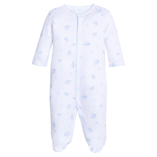 Printed Footie - Blue Bell Floral