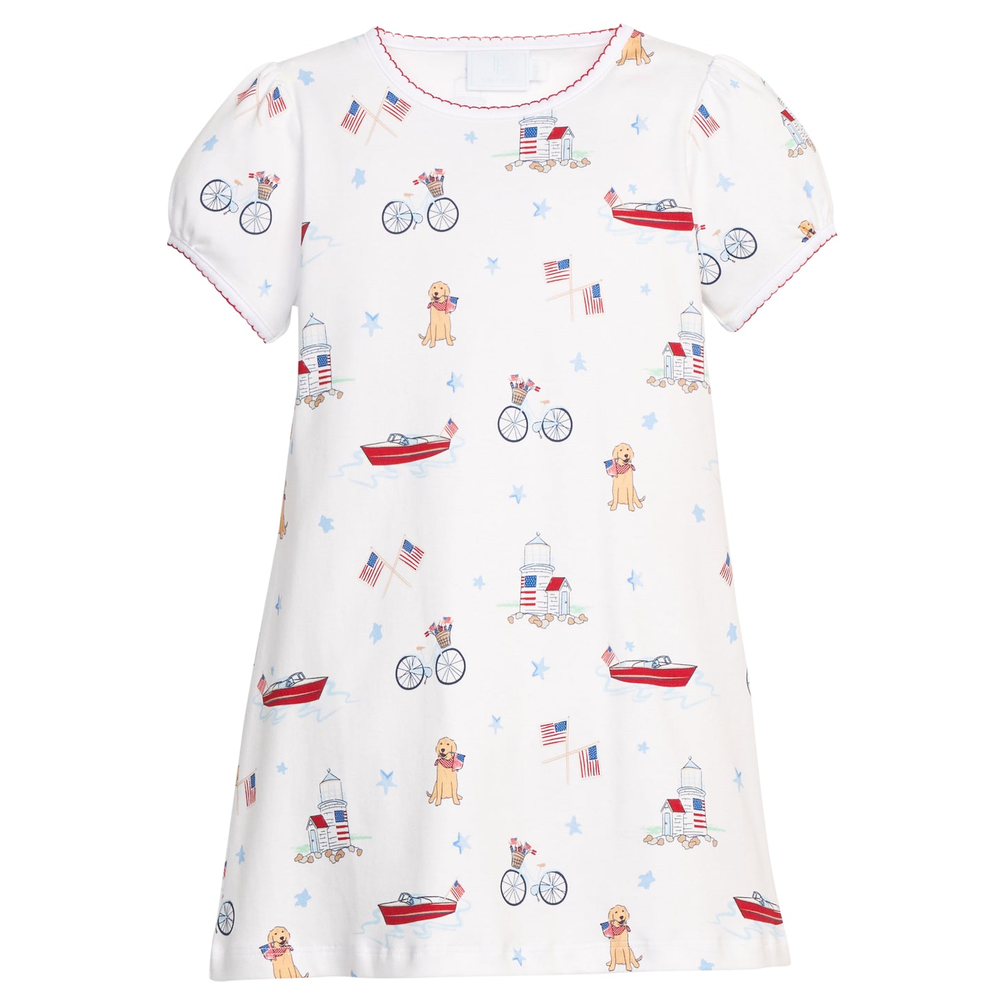 Printed T-Shirt Dress - Coastal Summer