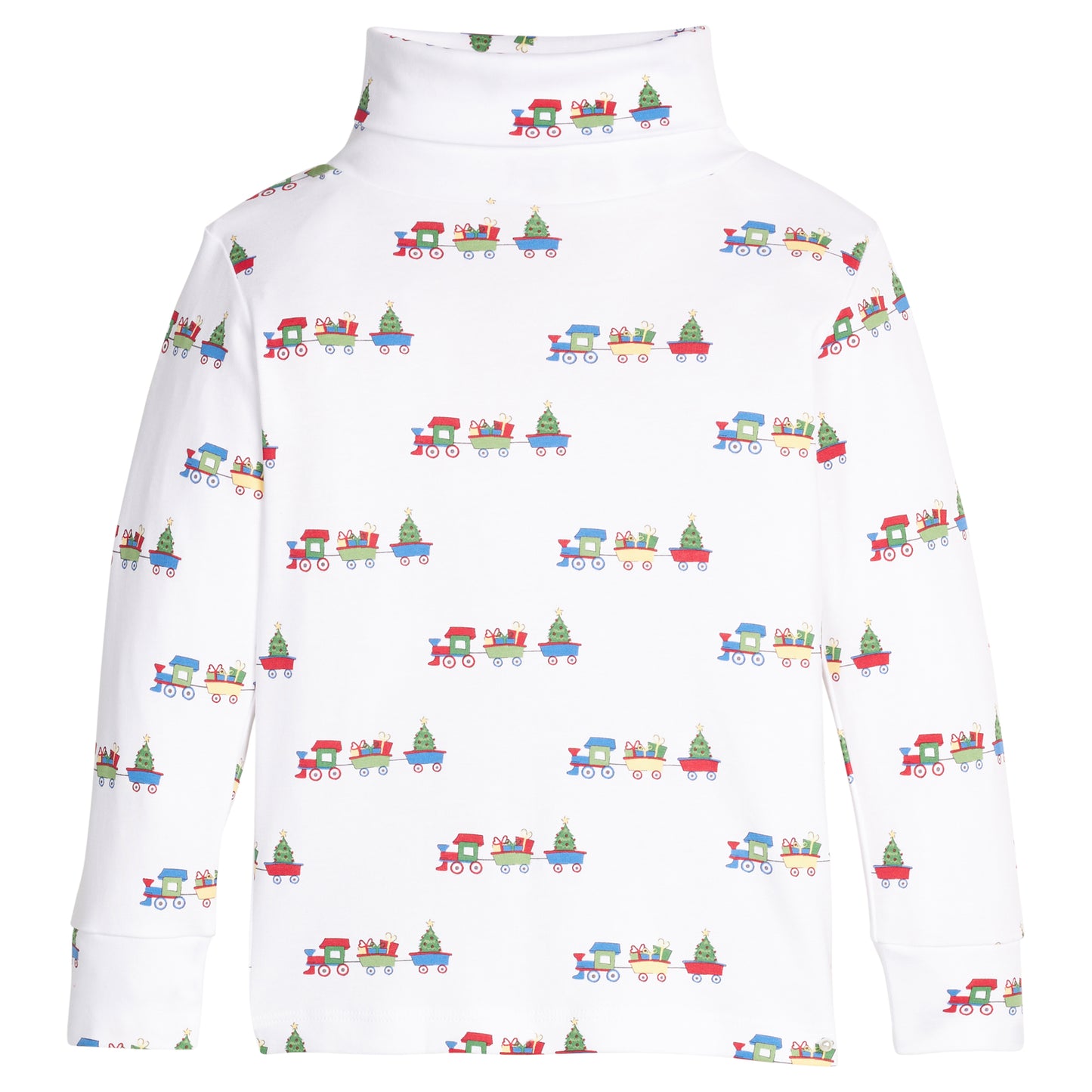 Printed Turtleneck - Holiday Trains