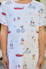 Printed T-Shirt Dress - Coastal Summer