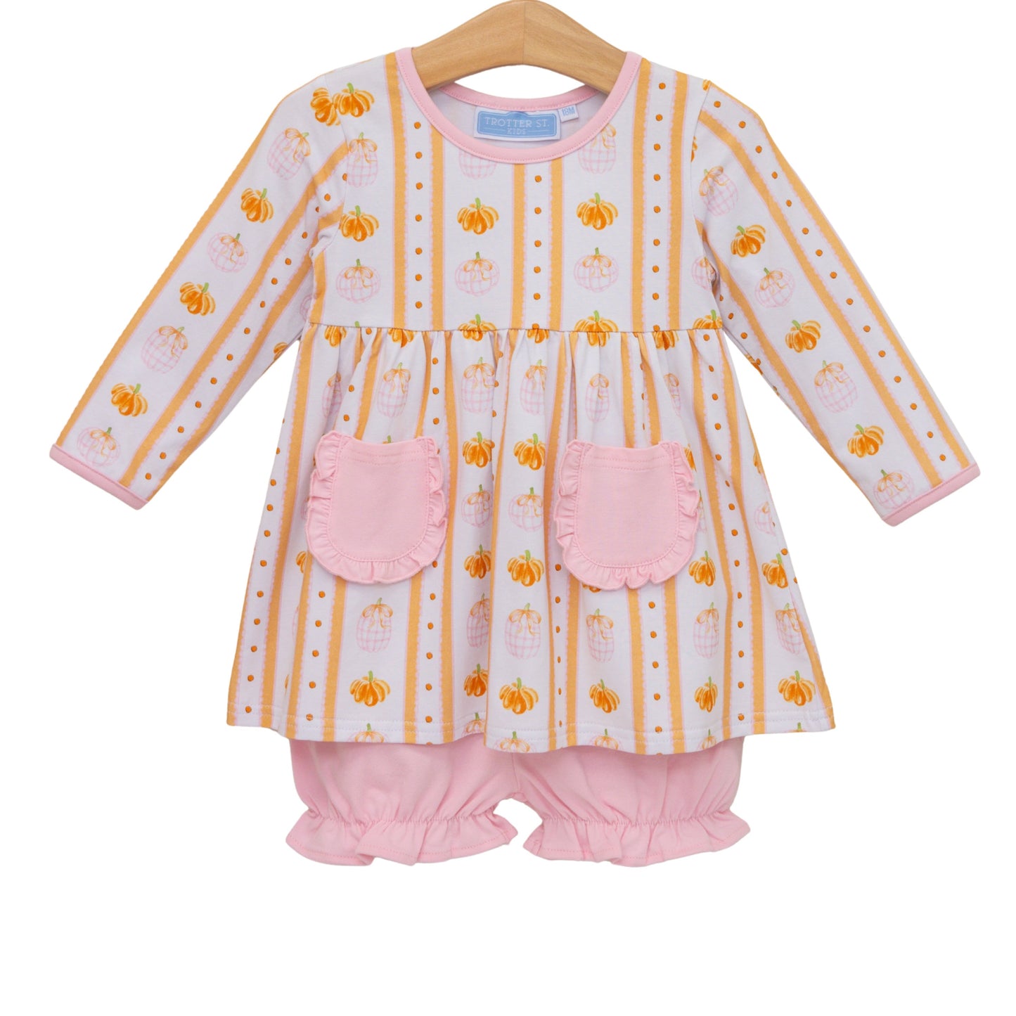 Pumpkin Patch Scalloped Bloomer Set