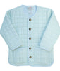 Green Gingham with Blue Gingham Piping Quilted Jacket