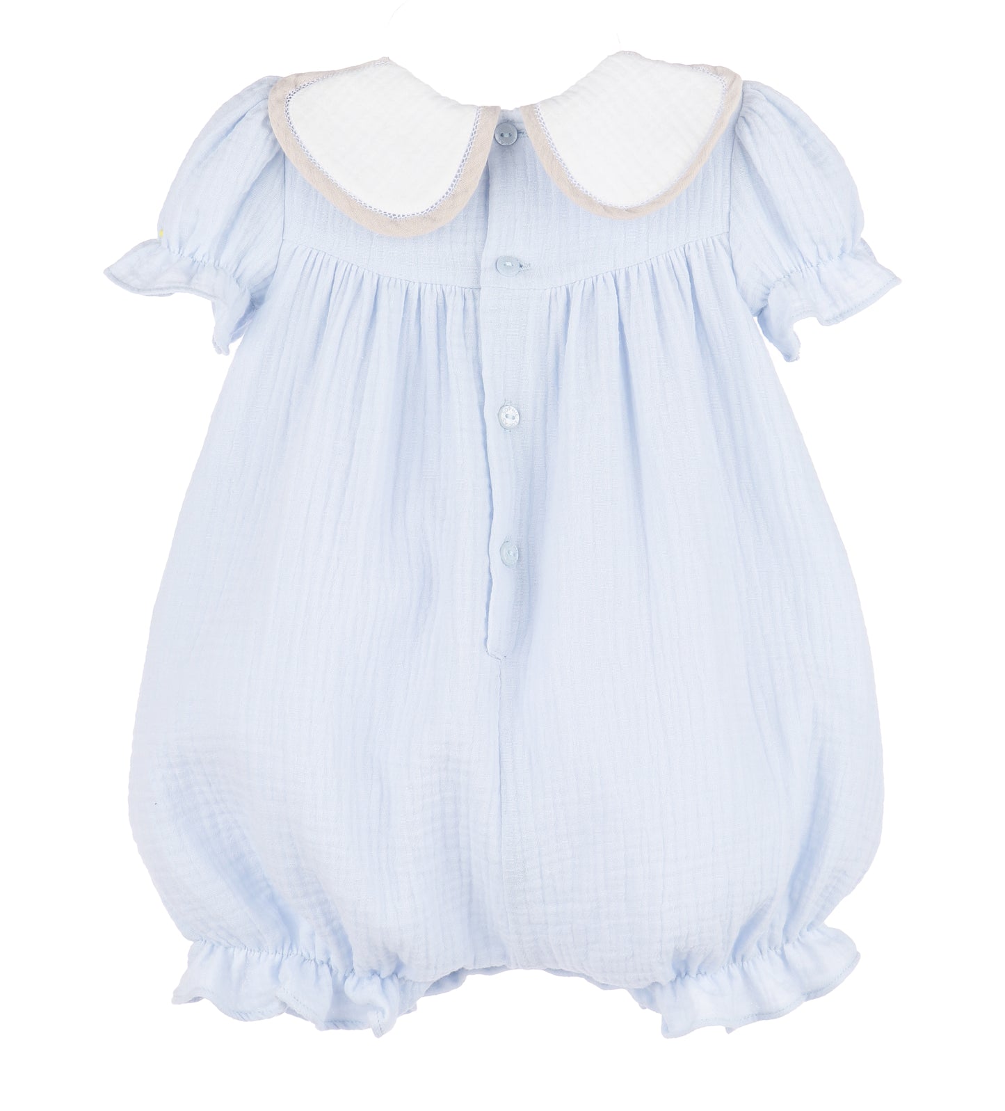 Cuddle Cotton Petal Playsuit - Blue