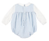 Vintage Cord Boy Bubble - Blue