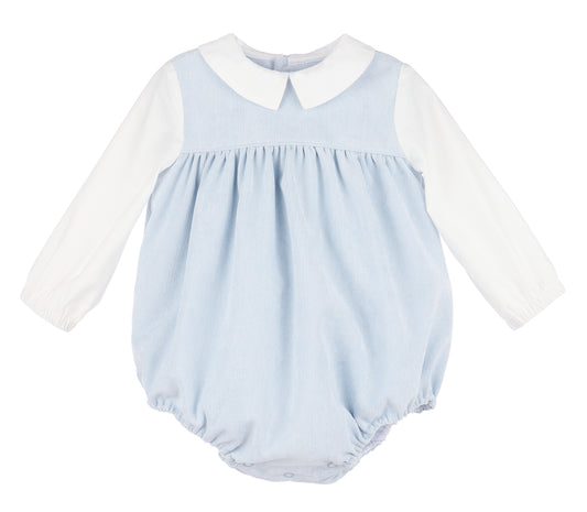 Vintage Cord Boy Bubble - Blue