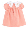 Pumpkin Cord Scallop Dress - Orange