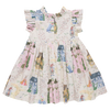 Girls Jennifer Dress - Whimsical Castle
