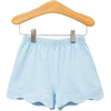 Scalloped Shorts - Light Blue