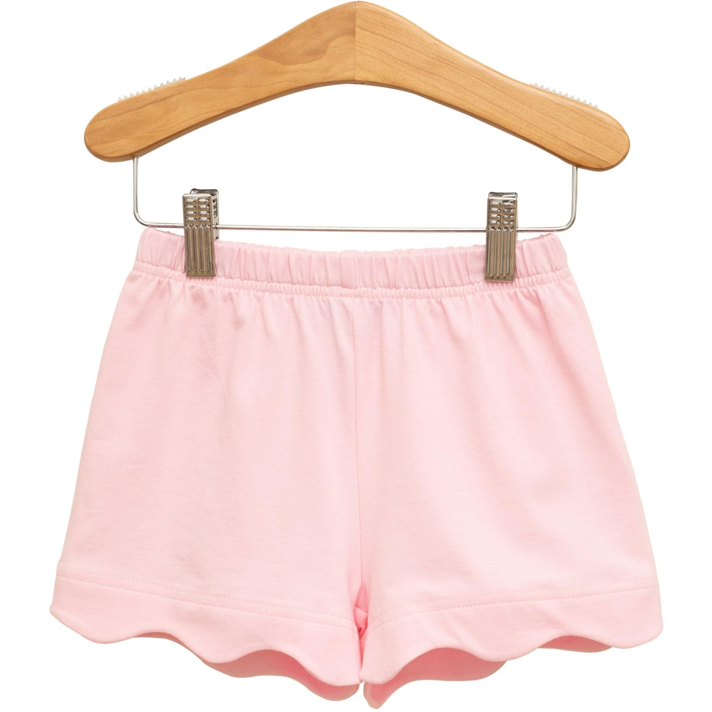 Scalloped Shorts - Light Pink