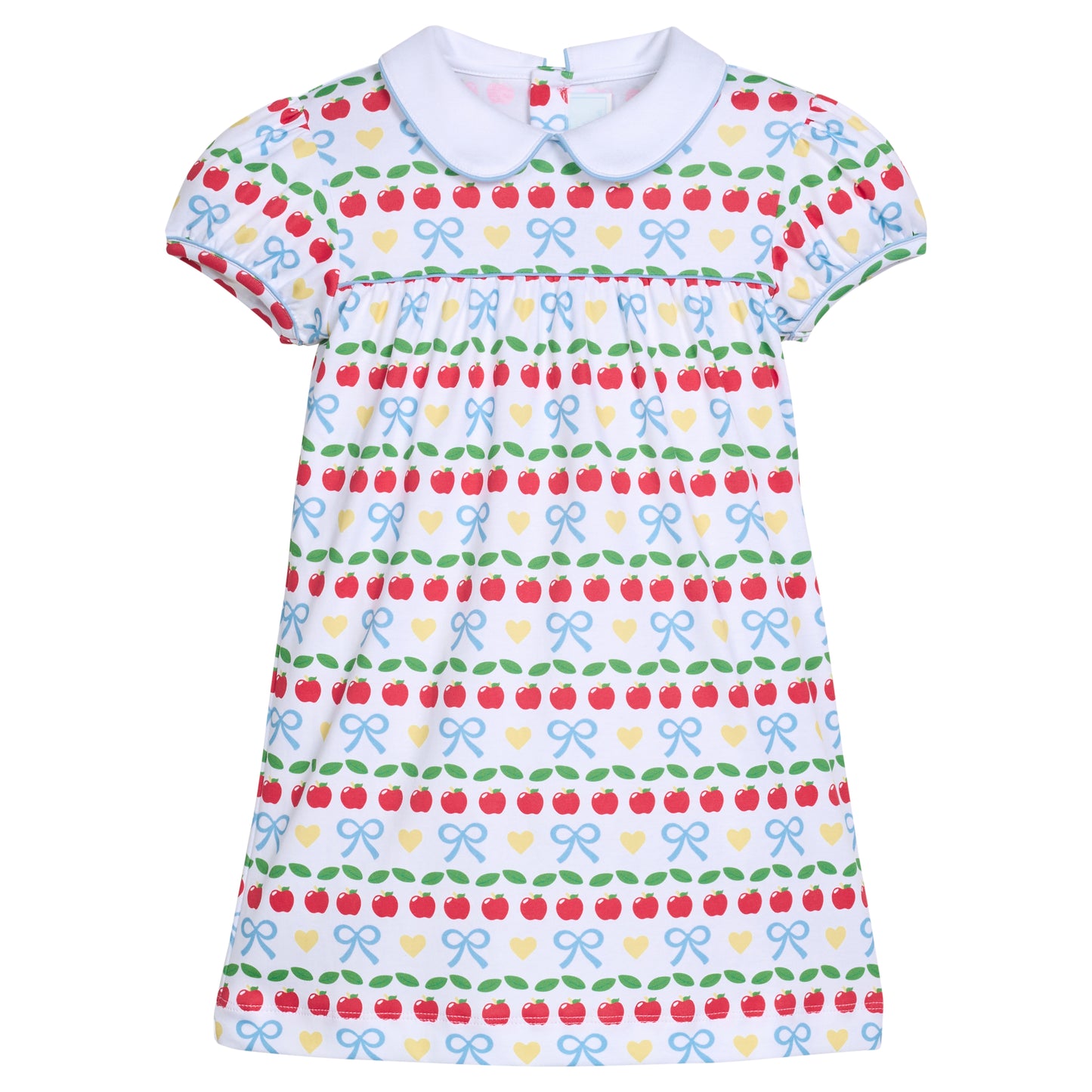 Short Sleeve Evelyn Dress - Apples