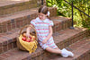 Short Sleeve Evelyn Dress - Apples