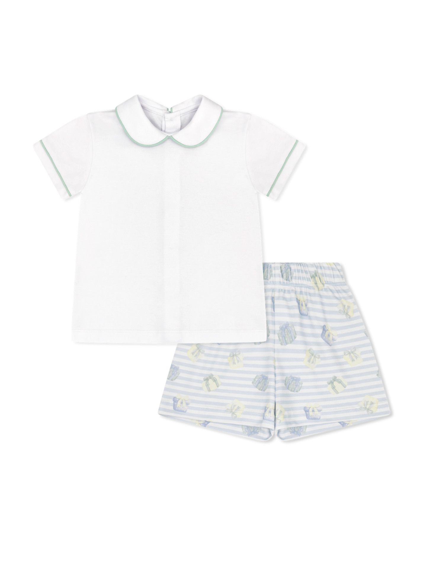 Sibley Short Set - Memorable Moments - Custom Party Print - Blue