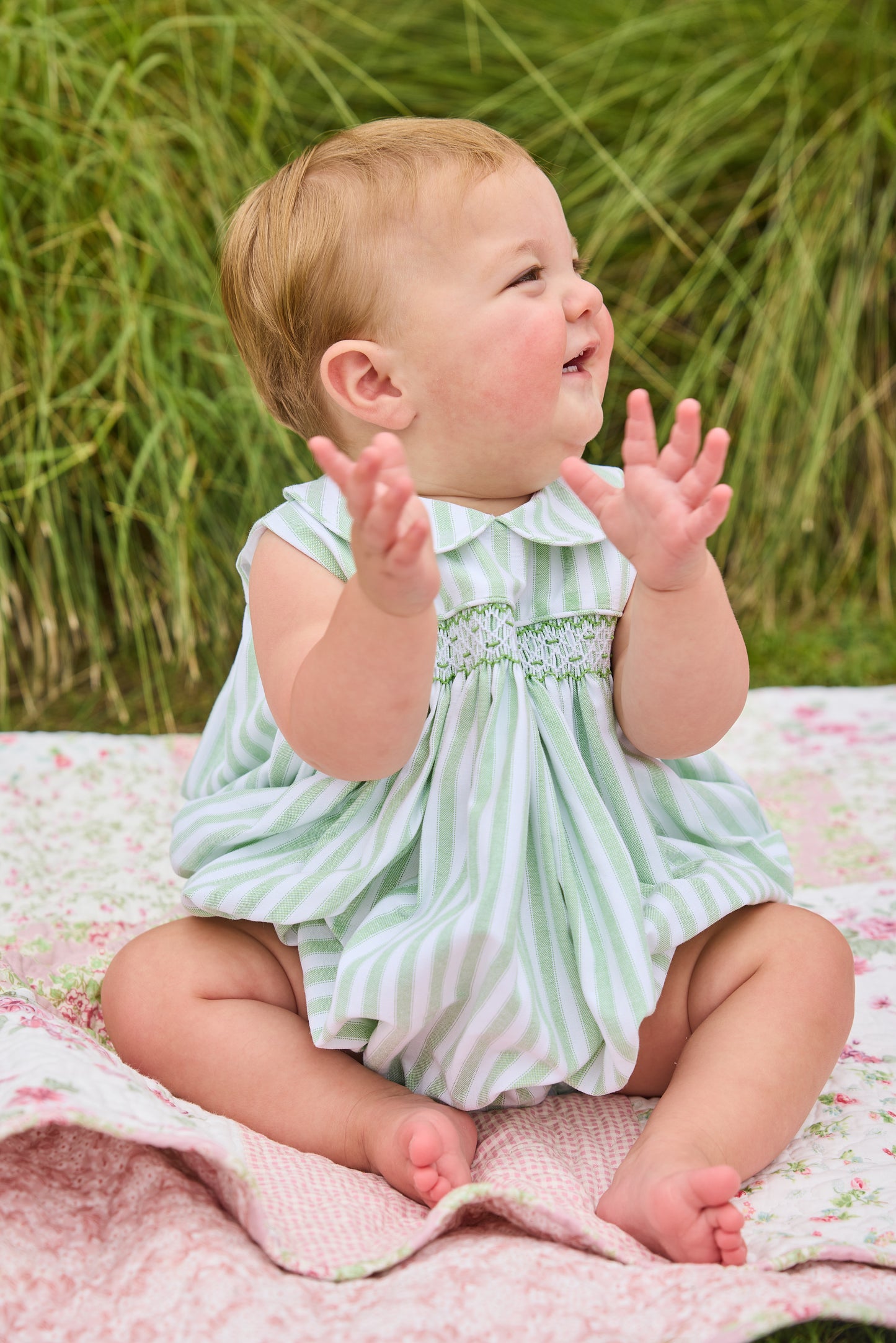 Sleeveless Barrington Bubble - Meriwether Stripe